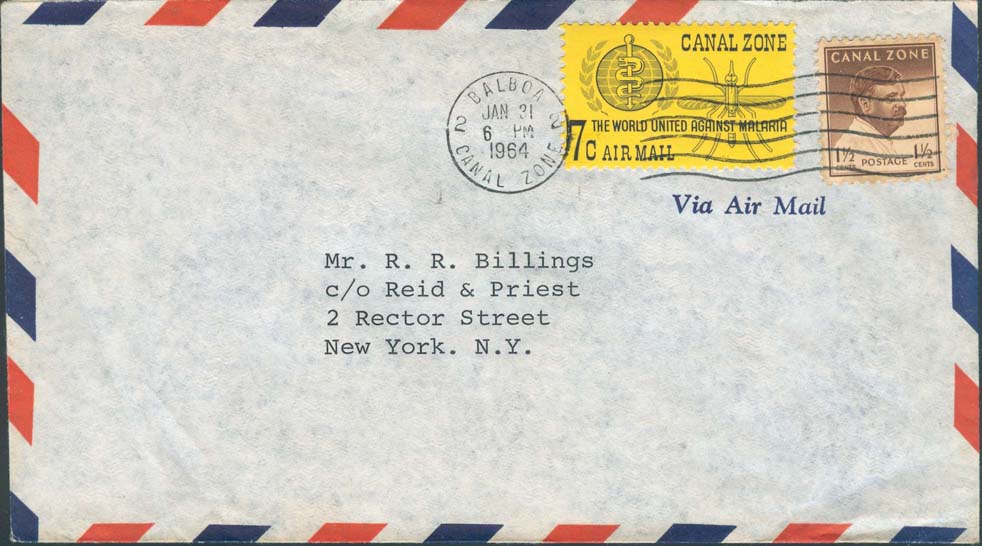January 31, 1964, Balboa, CZ to New York, NY
