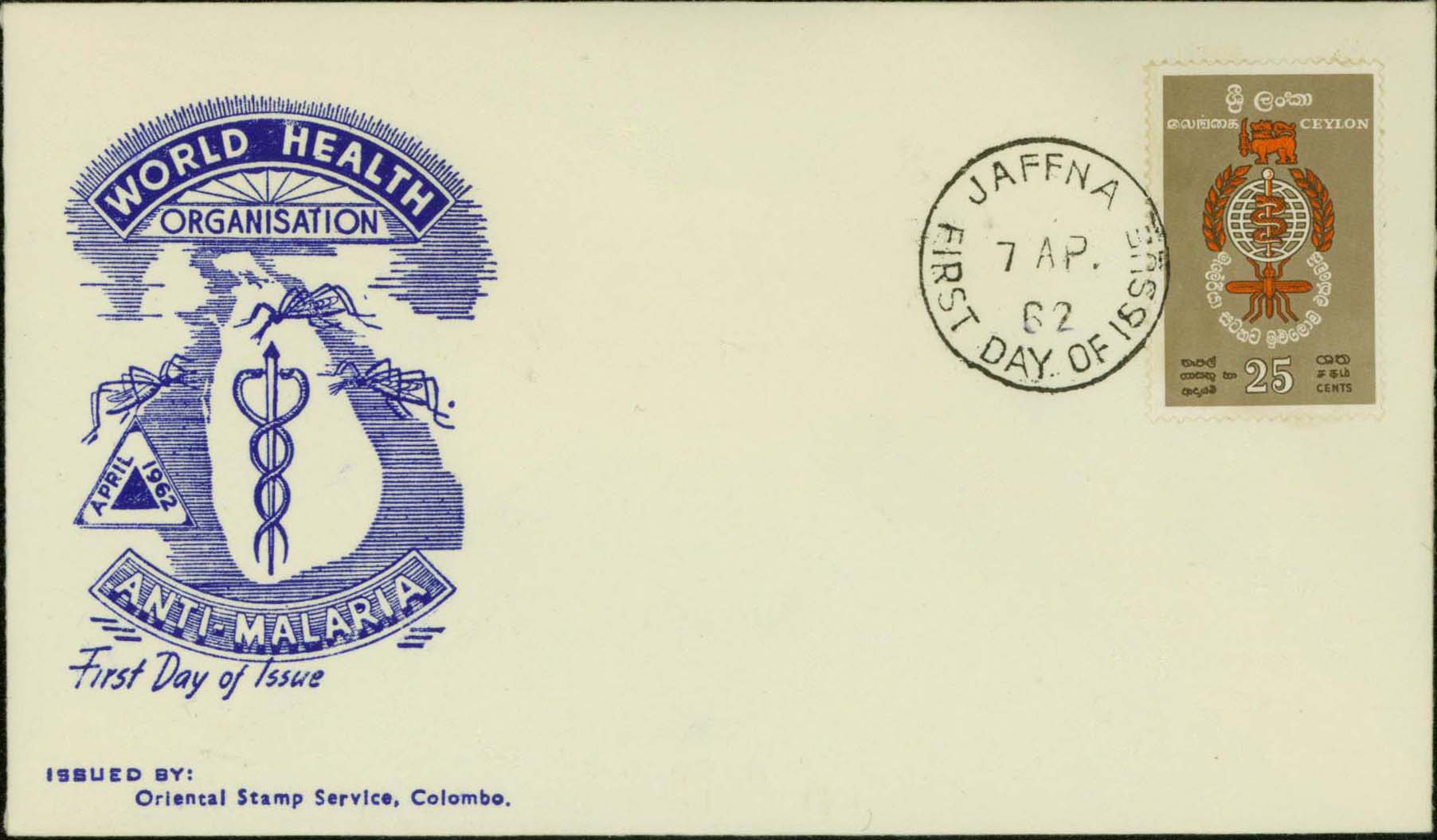 First Day Cover with Blue Cachet