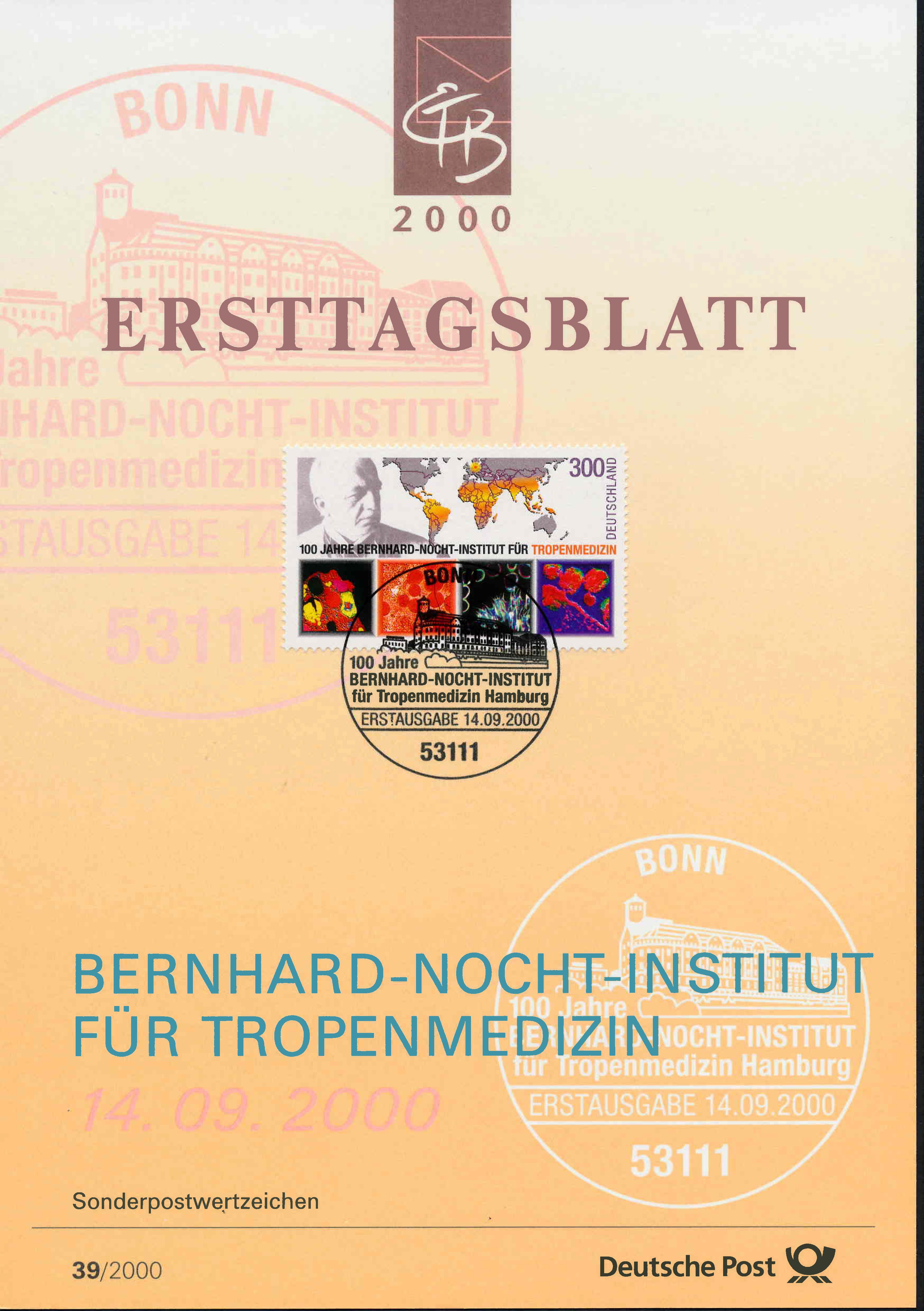Germany Scott 2101 Information Sheet - Side 1