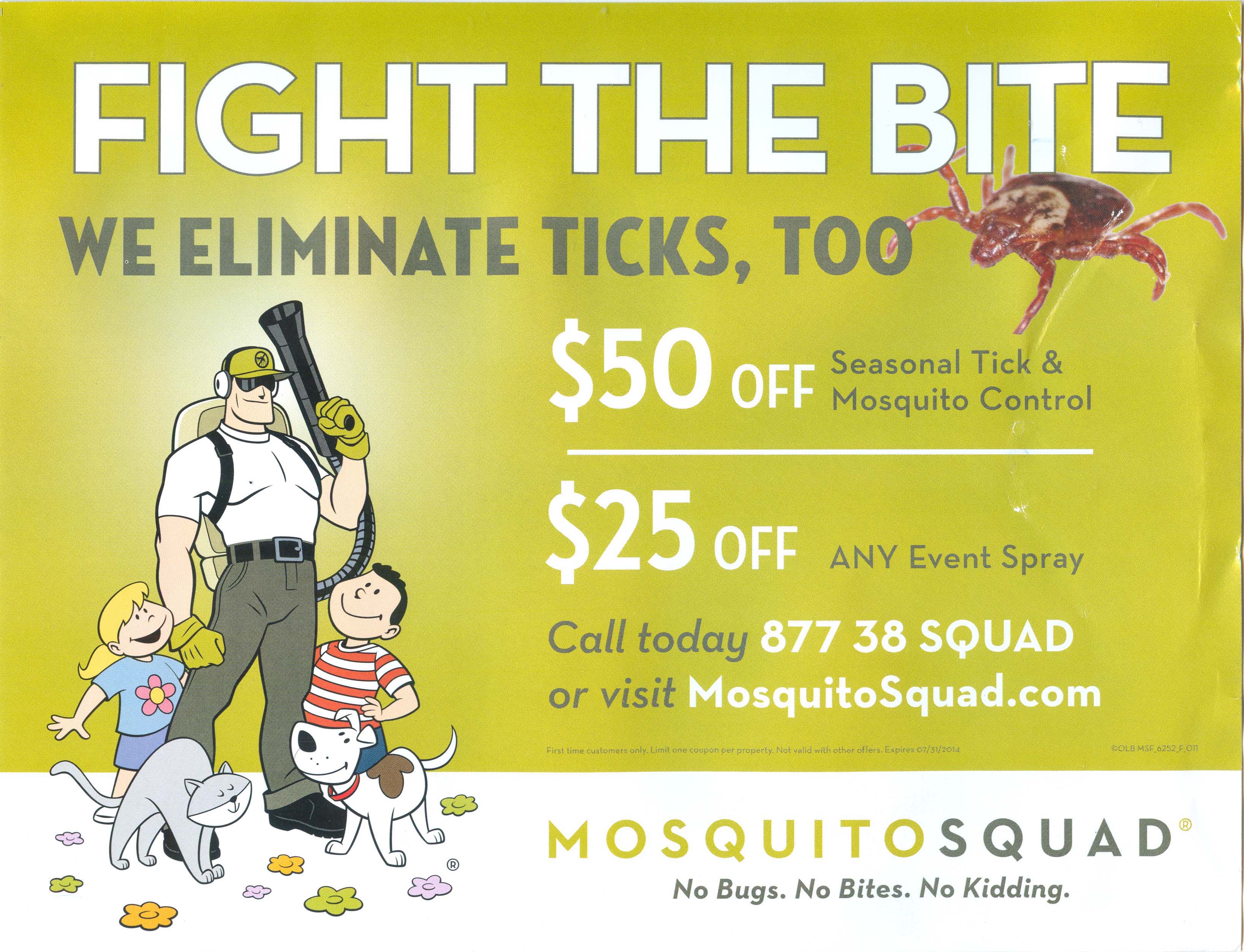 Mosquito Squad Oversized Post Card 2014 - Front