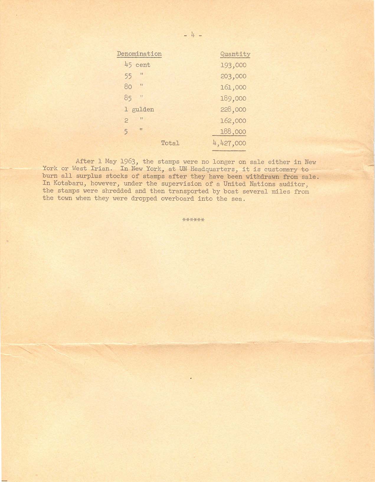 Third Class mail contents - page 4