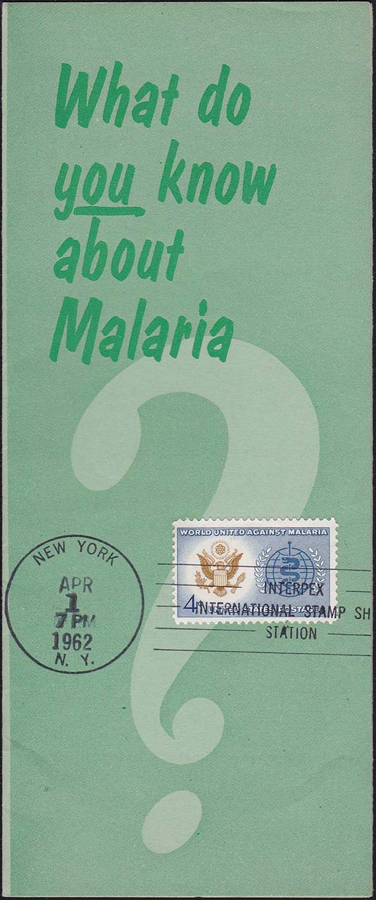 United States Scott 1194 on Malaria Pamphlet - 2nd Day