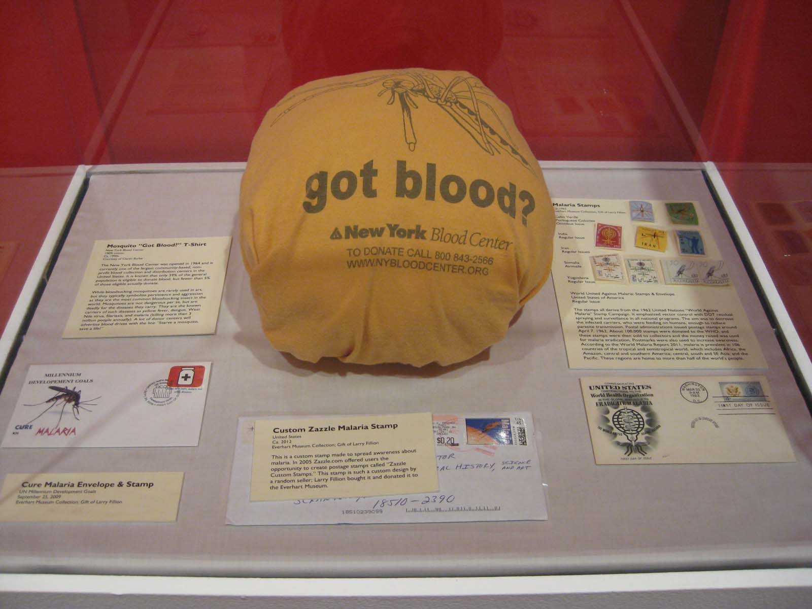Donated stamps and covers to the The Blood is the Life - Vampires in Art and Nature Exhibit